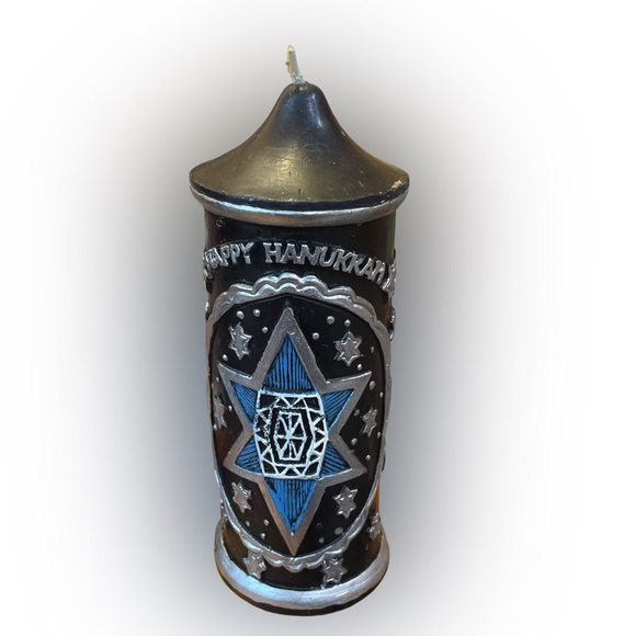 Chanukah Candle With Star Of David & Menorah NWT - Picture 2 of 5